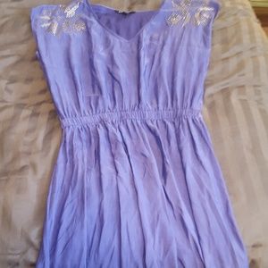 Satin high-low dress